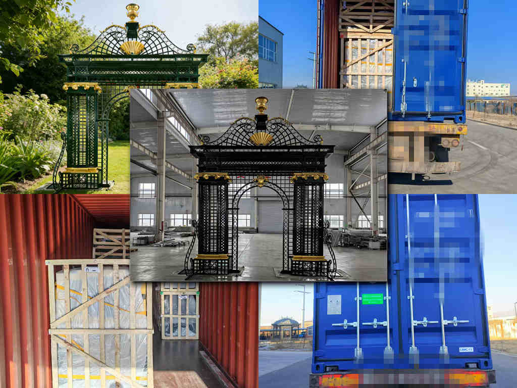 Wrought Iron Gate Ysgh 206 Sets Sail For France In 40hc Containers